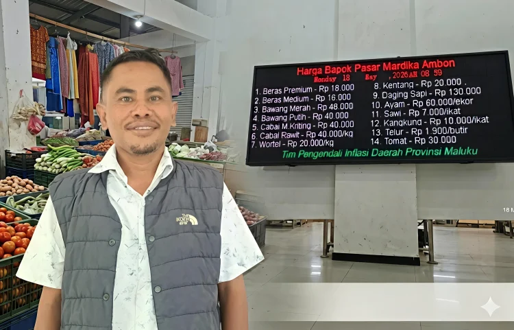 Pemuda Muhammadiyah Akui Inovasi Disperindag Maluku, Harga Sembako Kini Terbuka di Pasar Mardika