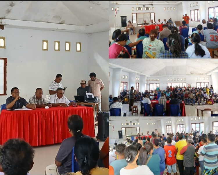 Rapat Umum Desa Lermatang Memanas: Masyarakat Tolak Pendataan PDSK hingga Status Tanah Adat Jelas