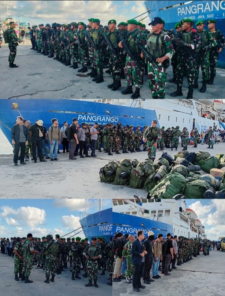 Personil Satgas TNI Tiba di Saumlaki, Siaga Kawal Proyek Blok Masela