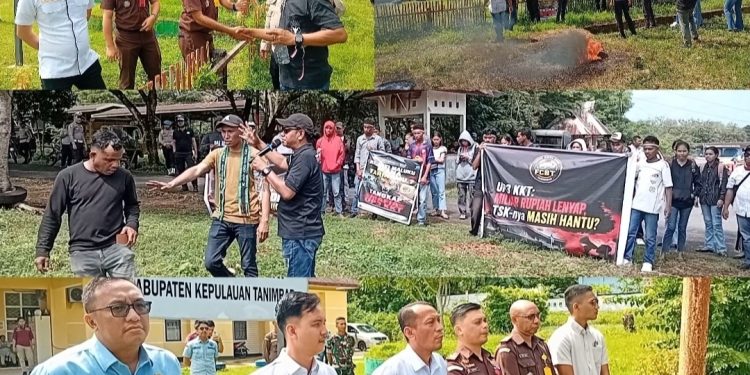 Pendemo Kepung Kejari Tanimbar Hingga Esok, UP3 Memanas