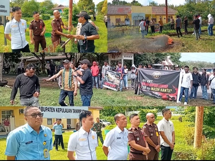 Pendemo Kepung Kejari Tanimbar Hingga Esok, UP3 Memanas