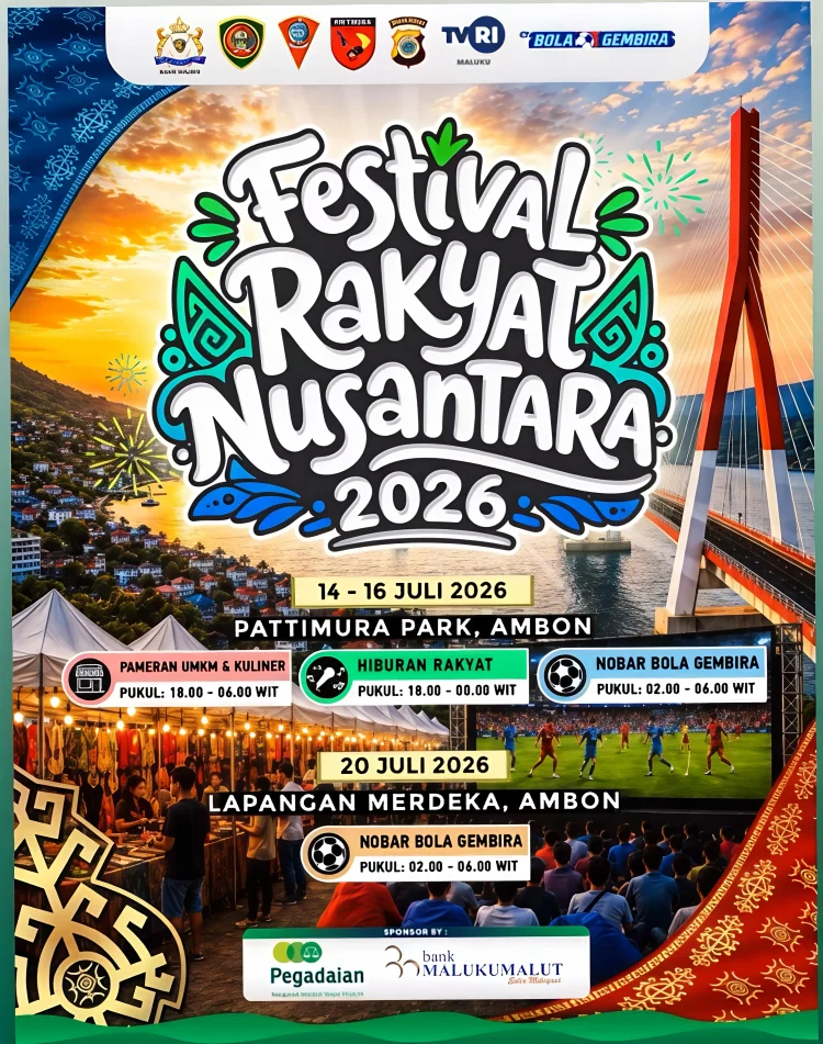 Euforia Piala Dunia di Ambon, Nobar hingga Pameran UMKM Siap Ramaikan Festival Rakyat Nusantara