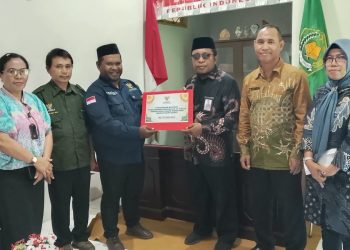 BAZNAS SBB Salurkan Bantuan Pembangunan Masjid Kantor Kemenag