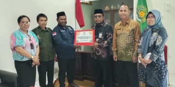 BAZNAS SBB Salurkan Bantuan Pembangunan Masjid Kantor Kemenag