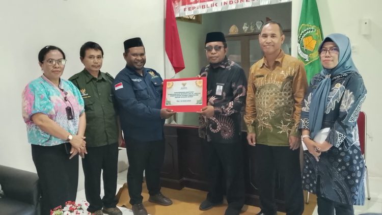 BAZNAS SBB Salurkan Bantuan Pembangunan Masjid Kantor Kemenag